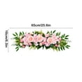 thumbnail image 2 of Artificial Flower Swag, Front Door Decor, 25.6 Inch Peony and Hydrangea Arch Garland with Leaves, Wedding and House Decoration, Faux Floral Wreath for Indoor Outdoor Use, 2 of 7