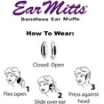 thumbnail image 3 of Ear Mitts Bandless Ear Muffs For Men, Camouflage Fleece Ear Warmers, Small, 3 of 5