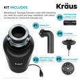 thumbnail image 3 of KRAUS WasteGuard Continuous Feed Garbage Disposal with 3/4 HP Ultra-Quiet Motor for Kitchen Sinks with Power Cord and Flange Included, 3 of 7