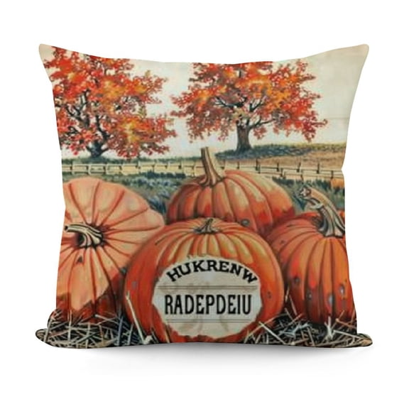 Fall Pillow Covers Hello Pumpkin Orange Fall Outdoor Pillows Decorative Throw Pillows Cases Farmhouse Autumn Thanksgiving Decorations Cushion Covers Couch Sofa