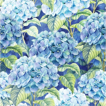 BLUE HYDRANGEA Cocktail Paper Napkins 40 pcs, Blue Floral Napkins, Floral Napkins, Hydrangea Napkins, Hortensia Floral Napkins, Decoupage Paper Napkins, 3-Ply Servilletas Printed, Disposable Napkins