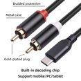 thumbnail image 3 of Injueey Amplificador de potencia para tableta y teléfono móvil, Cable adaptador HiFi tipo c, convertidor divisor de Audio, Conector de Cables de audio/vídeo 1m, 3 of 6