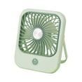 thumbnail image 2 of USB Desktop | Mini Rechargeable Folding Desk Air Circulator | 3 Wind Modes | Low Noise Portable Compact | 500mAh Battery | Multiple Colors | 10x4.8x12.7cm Size | Includes USB Cable, 2 of 6
