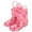 Hot Pink, variant on Wancir Kids Rain Boots, Waterproof Light up Boots with Easy-on Handles
