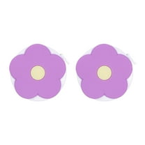 Uxcell 2 Pack Soft Tape Measure 60-Inch 1.5 Meter Retractable Mini Cartoon Measuring Tape Cute Tape Ruler, Purple Flower