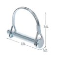 thumbnail image 3 of 8pcs Wire Lock Pin Heavy Duty Safety Coupler Pin Shaft Locking Hitch Pin, 3 of 4