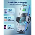 thumbnail image 3 of YITUMU Wireless Car Charger, 15W Fast Charging Phone Holder, Carbon Fiber Car Charger Mount on Air Vent,Compatible with iPhone 14 13 12 11, Samsung Galaxy S23 S22 S21 S10 LG Google, Black, 3 of 13