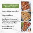 thumbnail image 4 of Nordic Ware Aluminum Oven Bacon Pan with Nesting Rack, 12.7" x 17.4" x 1.6", 4 of 11