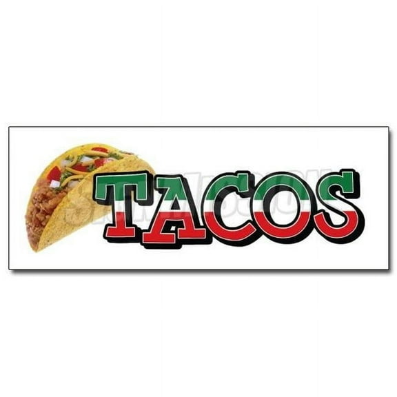 24 in. Tacos 1 Decal Sticker