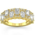 thumbnail image 5 of Pompeii 3Ct Emerald Cut Wedding Ring Anniversary Band 14k Gold Lab Grown (G/H,VS2-SI1), 5 of 6