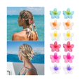thumbnail image 1 of wonima44 Small Flower Hair Claw Clips, 12 PCS Hawaiian Hair Clips for Women, Summer Beach Cute Hair Accessories, 1 of 1