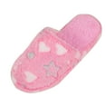 thumbnail image 3 of Kilaqueen Fashion Printed Winter Warm Slippers for Women, Cozy Fuzzy Scuff Slippers Slip-On Memory Foam House Shoes Outdoor Indoor, Christmas Gifts, 3 of 6