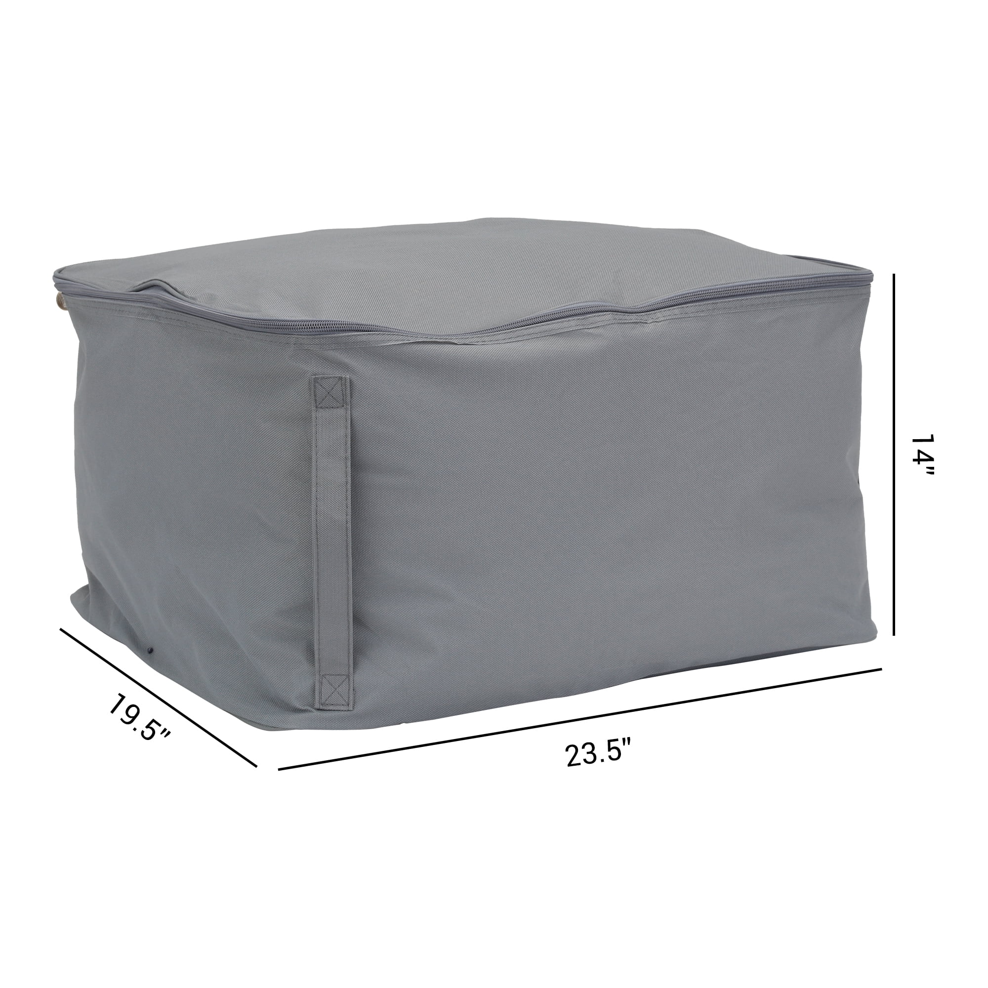 Unique Bargains Clothes Storage Bags for Closet Organizers w Handles Grey 23.5x19.5x14in
