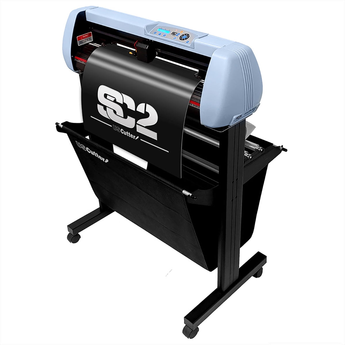 28in Vinyl Cutter Cutting Plotter USCutter SC2 with Stand, Catch Basket
