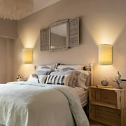 ANTOTEN Dimmable 2-Light LED Bedroom and Living Room Wall Sconce (2 Count)