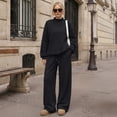thumbnail image 6 of SUNBS Lounge Sets for Women 2 Piece Sweatsuits Mock Neck Sweatshirt Outfits for Women Fall Oversized Loungewear Sweatpants, 6 of 9