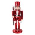 thumbnail image 1 of Cascanueces Decorativo de Plástico Rojo 28 cm de Altura | Figura Navideña Clásica para Decoración de Interiores | Ideal para Navidad, Hogar, Oficinas y Eventos Festivos, 1 of 4