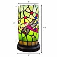 thumbnail image 3 of 11" Tiffany Style Red Tulips Accent Table Lamp, 3 of 6