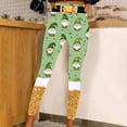 thumbnail image 2 of lcziwo St Patricks Day Leggings for Women Casual Stretchy High Waisted Yoga Pants Funny Shamrock Print Running Leggings Full Length Tight Trousers Gold M, Prime Sales, 2 of 8