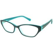 Nolita Mood Women's Rx-able Eyeglass Frames, Black Blue