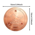 thumbnail image 3 of Outdor Copper Disc Bird Bath For Bird Feeders Brass Water Basin Cleaning Disk For Outdoor Bird Bath Bird Feeders For Outdoor Use Copper Bird Bath Cleaner With Protective Coating, 3 of 4