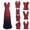 Wine, variant on Women's Convertible Gradient Maxi Dress, Multi-Wear V-Neck Formal Evening Gown for Bridesmaid