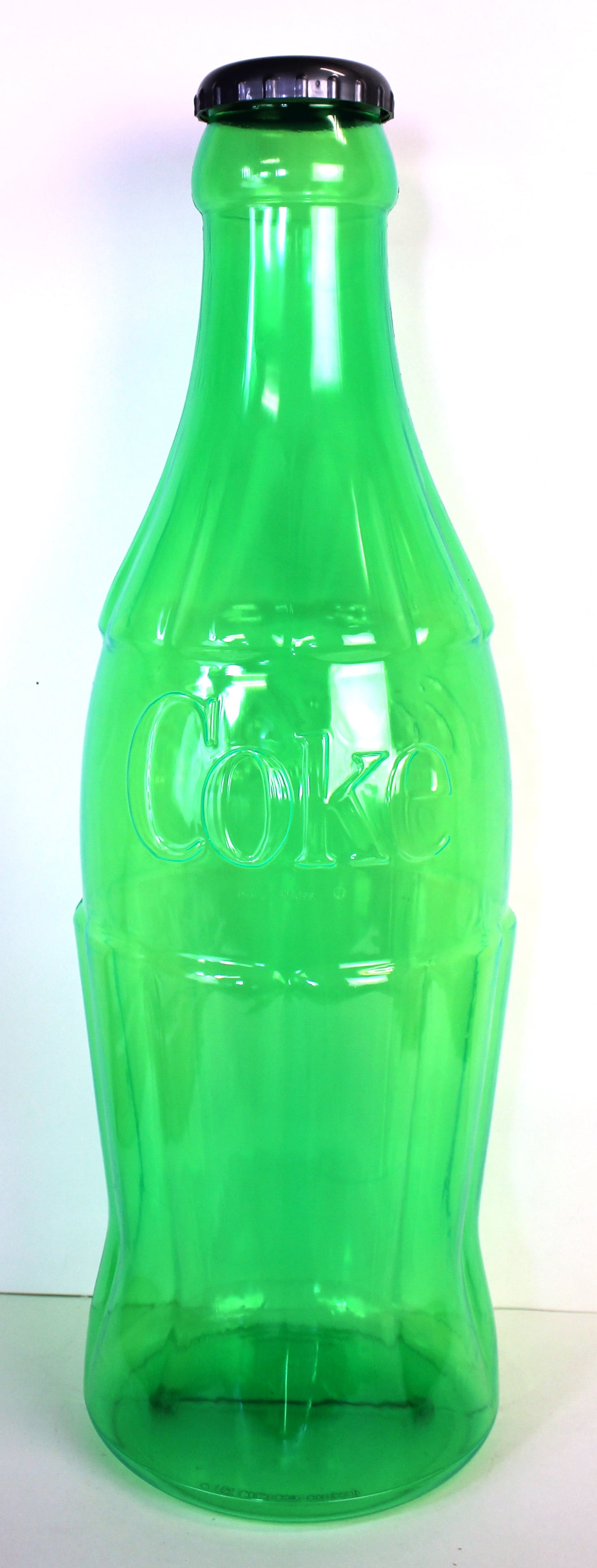 Coke Bottle Bank 22" Neon Green