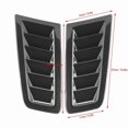 thumbnail image 4 of 2Pcs Universal Bonnet Air Vents Engine Hood Car Exterior Parts for Focus RS MK2 Style, 4 of 5