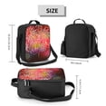 thumbnail image 2 of Xecao Fireworks Print Lunch Bag - Durable, Double-Insulated Lunch Bag, Holds Lunch Box, Water Bottle, & Snacks,Leakproof Cooler Tote Bag, 2 of 7