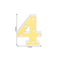 thumbnail image 5 of BalsaCircle 6" Gold 4 Marquee Warm White LED Lighted Sign Wedding Graduation Party Decorations, 5 of 8