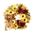 thumbnail image 5 of TVYTYAT Wildflower Sunflower Wreath - Rustic Fall Harvest Decor for Thanksgiving, Autumn Front Door, Farmhouse Home, 5 of 6