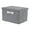 Grey 16*12*9.5in, variant on Unique Bargains Storage Cube, Fabric Bin with Lid and Handle Pink 14*11*7in