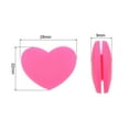 thumbnail image 2 of Uxcell Tennis Vibration Dampener, 6 Pack Heart Shock Absorber Pink, 2 of 6