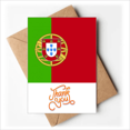 thumbnail image 1 of Portugal national flag Europa país Nota en blanco del sobre de la tarjeta de agradecimiento, 1 of 4