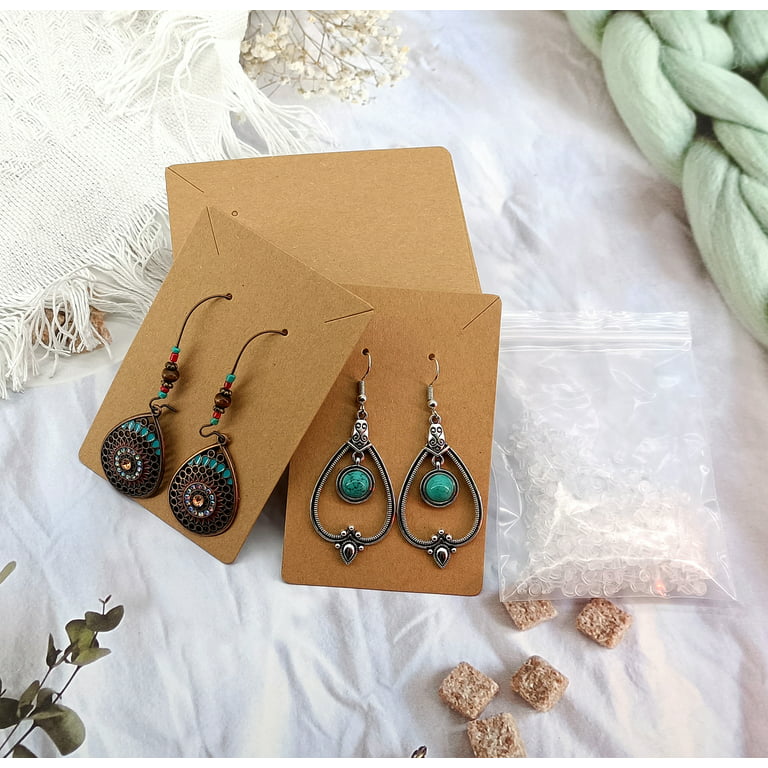 Buy 100 Earring Cards, Necklace Cards Jewelry Cards Earring