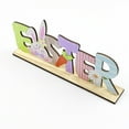 thumbnail image 4 of Bouanq Easter Decorations, Wooden Easter Desktop Decoration Letter Tabletop Sign Ornaments Easter Table Decoration for Home Office Easter Party, 4 of 6