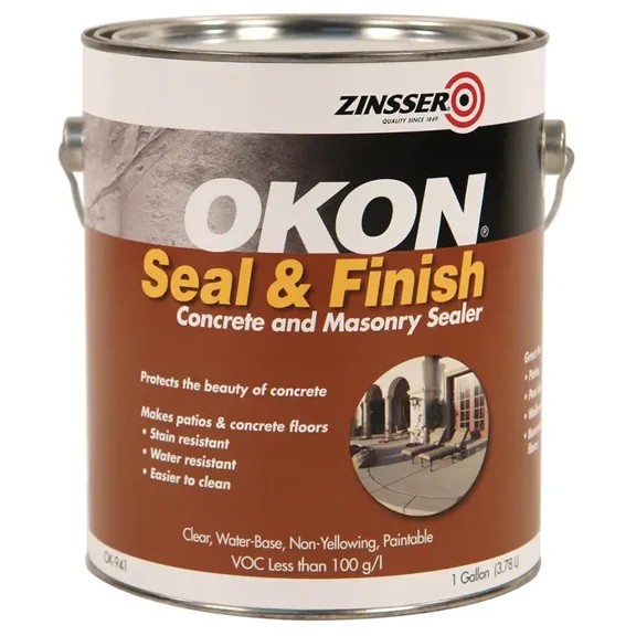 1 gal Zinsser OK941 Clear Okon, Seal & Finish Concrete & Masonry Sealer