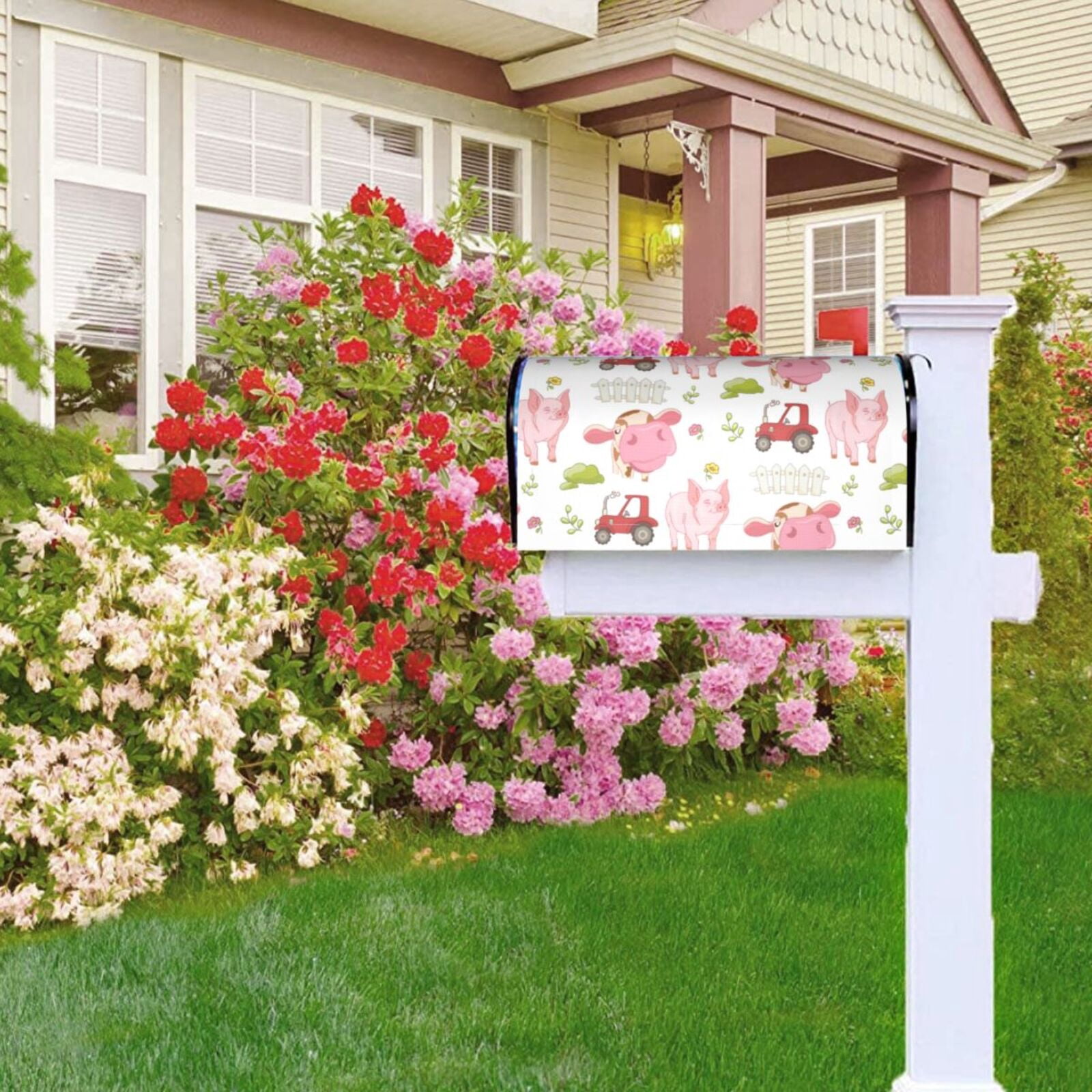 Kdxio Magnetic Mailbox Cover 21x18 in Mailbox Cover Outdoor Decoration Holiday Mailbox Covers for Home Garden Yard-21x18 in