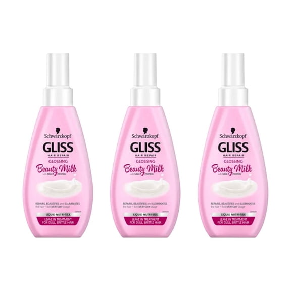 Schwarzkopf Gliss Beauty Milk Revitalizing Care Milk 150 ml 3 Pack