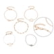 thumbnail image 2 of sweethay 5 uds pulseras letras flor muñeca cadenas aleación oro decorativo mano joyas para mujeres niñas Ropa, zapatos y accesorios Miscelánea sweethay AP000143-00B, 2 of 8
