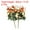 Orange, variant on Uxcell 7 Branch 21 Heads Artificial Silk Mini Rose Flower with Stem for Decor, Coral Pink 2 Pack