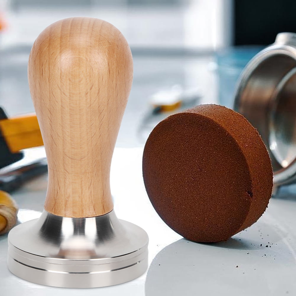 51mm Coffee Powder Pressing Tool Rust-proof Gifts for Coffee Lovers Cafe Shop Friends Presents Home Office 51mm/52mm Stainless Steel Portable Coffee Tamper