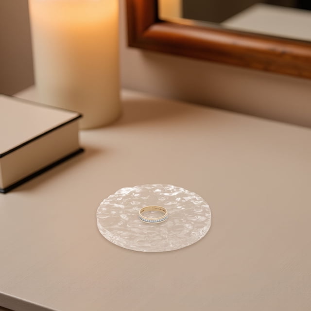 USHOBE 2Ud Soporte Acrílico Redondo Y Transparente Para Exhibición De Joyas Y Accesorios En El Hogar