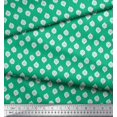 thumbnail image 2 of Soimoi Green Cotton Duck Fabric Rose Leaves Printed Craft Fabric by the Yard 42 Inch Wide, 2 of 3