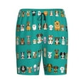 thumbnail image 4 of Fotbe Cartoon Dogs Pajama Shorts for Men, Men's Pajama Bottoms, Sleepwear,Short Pajama Pants-3X-Large, 4 of 9