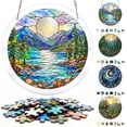 thumbnail image 4 of Acrylic Suncatcher Puzzle Kit,Stained Glass Window Hanging 83 Pieces Sun Catcher Acrylic Puzzles Garden Ornament for Birthday Gift Home Window Art, Summer Decorations for Home,4, 4 of 5