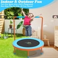 thumbnail image 2 of WOWLAND 3FT Toddler Trampoline with Handlebar for Age 1-6, Max Load 220LBS 36'' Indoor Mini Trampoline for Kids, Small Trampoline for Toddlers, Noise Free, Quick Assembly, 2 of 7