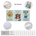 thumbnail image 2 of 3 Panel Alec-Monopolys Never Look Back RENT DUE Nobody Cares Canvas Poster Wall Art Picture Prints Hanging Photo Gift Decor Home Posters Artworks 12x18inch(30x45cm), 2 of 5