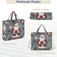 thumbnail image 6 of FORMRS Womens Corduroy Tote Bag Crossbody Shoulder Handbag with Pocket, Christmas Santa, 6 of 7