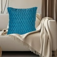 thumbnail image 6 of Velvet Pleated Pillowcase | Solid Color PV Velvet 45x45cm | Decorative Sofa Cushion • Quilted Hidden Zipper • Durable Lumbar Headboard Support • Comfortable Office Waist Protection, 6 of 6